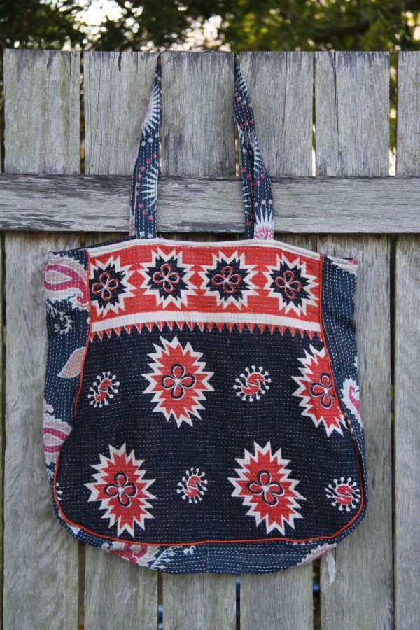 Kantha Hand Stitched Bags | At The Caravan in Baltimore